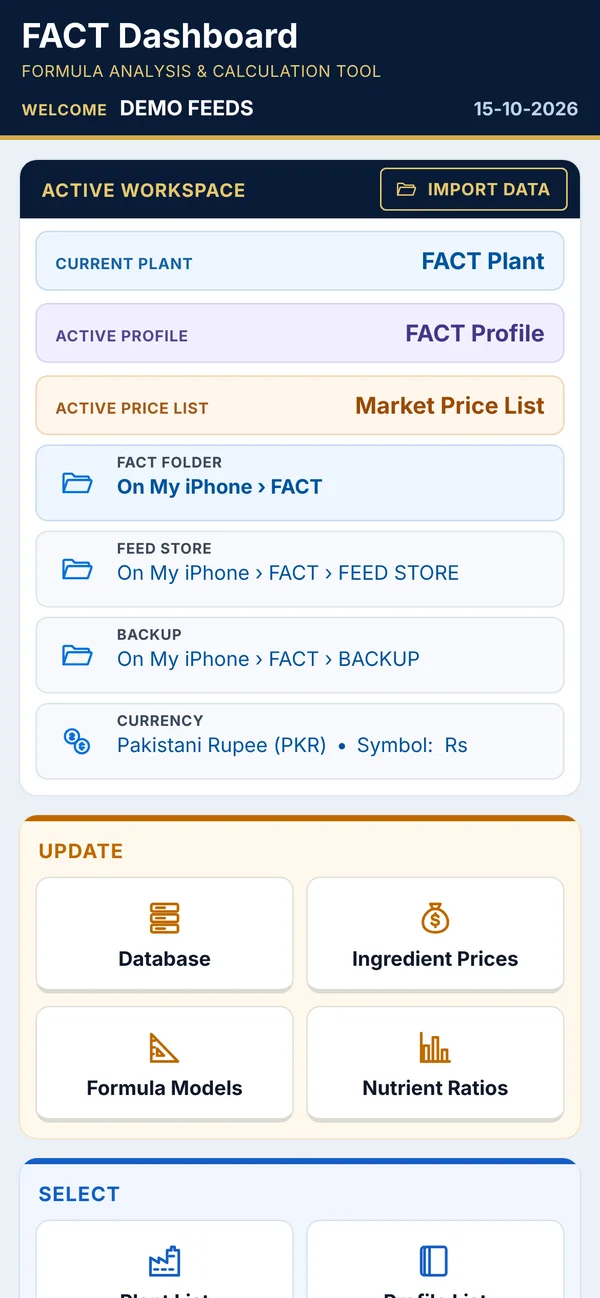 FACT for iPhone: Home